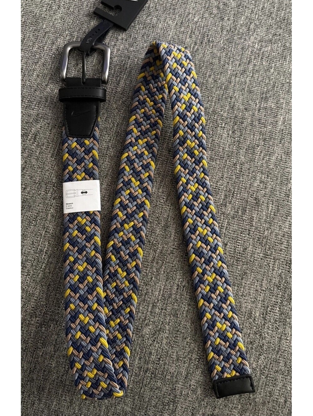 Nike Golf Stretch Woven Multicolor Belt Men's Size XL (42-44) New With Tags